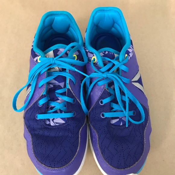 Reebok Fusion GR Running Shoes Sz 5 Purple Teal - Picture 5 of 7
